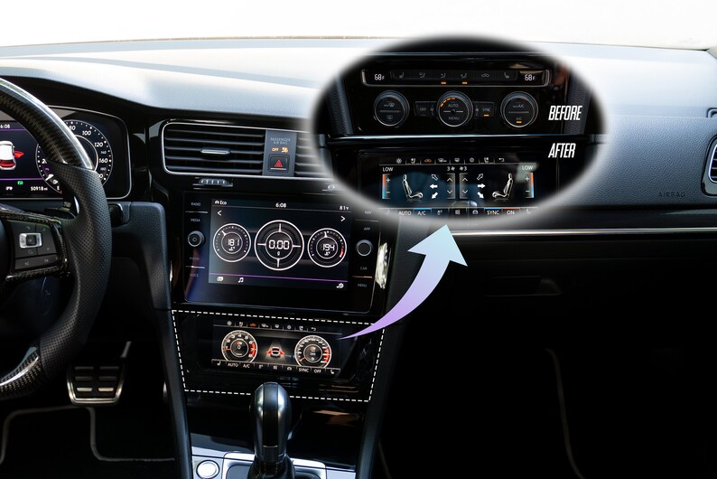 Touch Screen Climate AC Control Upgrade 20132020 Golf MK7 MK7.5 TSI, GTI, R Plug & Play Etsy