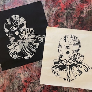 Parche de tela serigrafiado de Cyber Clown