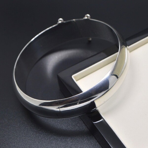 Bransoletka vintage ze srebra próby 925, zawieszana na zawiasach, prezent dla niej