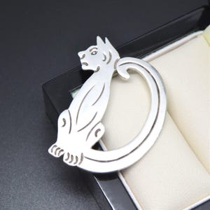 Kattenbroche van sterlingzilver 925 KITTEN FELINE ANIMAL Cadeau voor haar