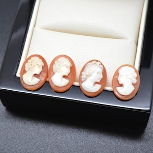 Loose Unmounted Antique Cameo FOUR SHELL CAMEOS Art Crafts & Jewellery Making