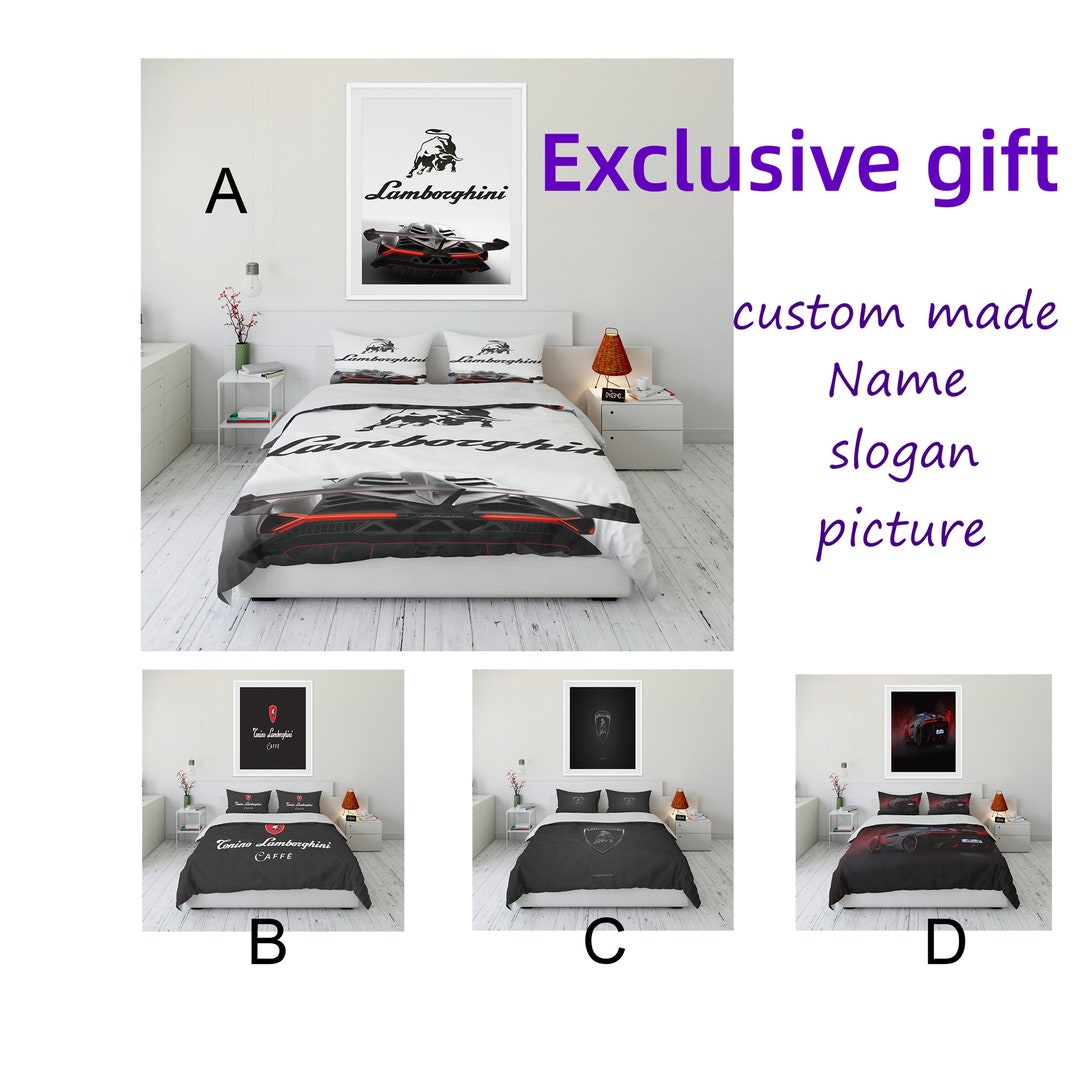 Quilt Cover Soft Threepiece Bedding Set Custom Etsy UK