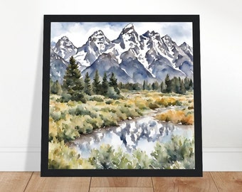 絵画 Mountain glow Mountain glow