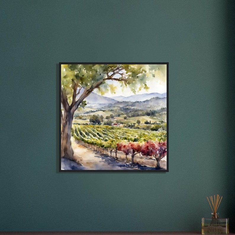 Napa Valley Art, Napa Valley Painting, Napa Valley Watercolor Art, Watercolor Painting, Watercolor Prints, Watercolor Drawing, Home Decor image 6