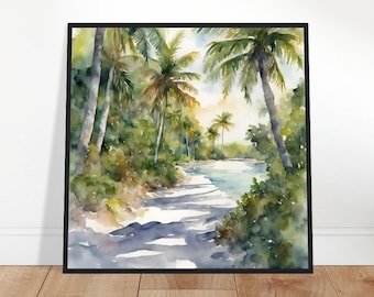 Biscayne National Park Art, Biscayne Painting, Biscayne Watercolor Art, Watercolor Painting, Watercolor Prints, Watercolor Drawing, Decor