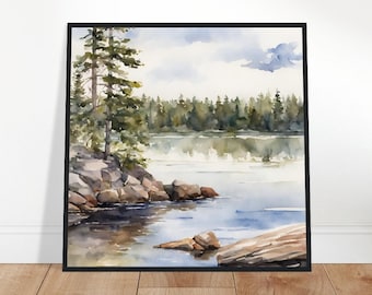 Voyageurs Art, Voyageurs Painting, Voyageurs Watercolor Art, Watercolor Painting, Watercolor Prints, Watercolor Drawing, Home Decor, Art