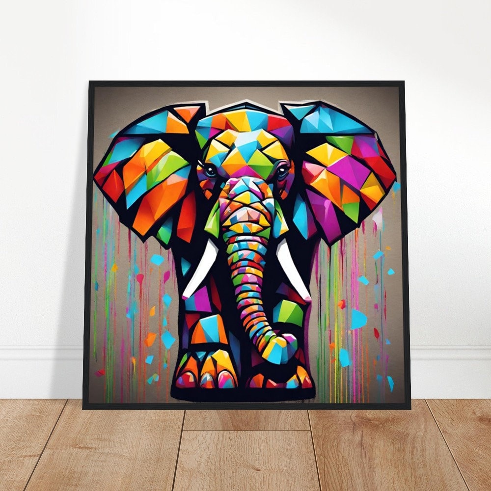 éléphant pop art - Etsy België, image size:1000x1000