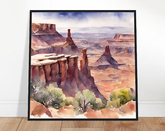 Canyonlands National Park Art, Canyonlands Painting, Canyonlands Watercolor Art, Watercolor Painting, Watercolor Prints, Watercolor Drawing