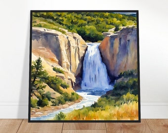 Theodore Roosevelt National Park Art, Theodore Roosevelt Painting, Theodore Roosevelt Watercolor Art, Watercolor Painting, Watercolor Prints
