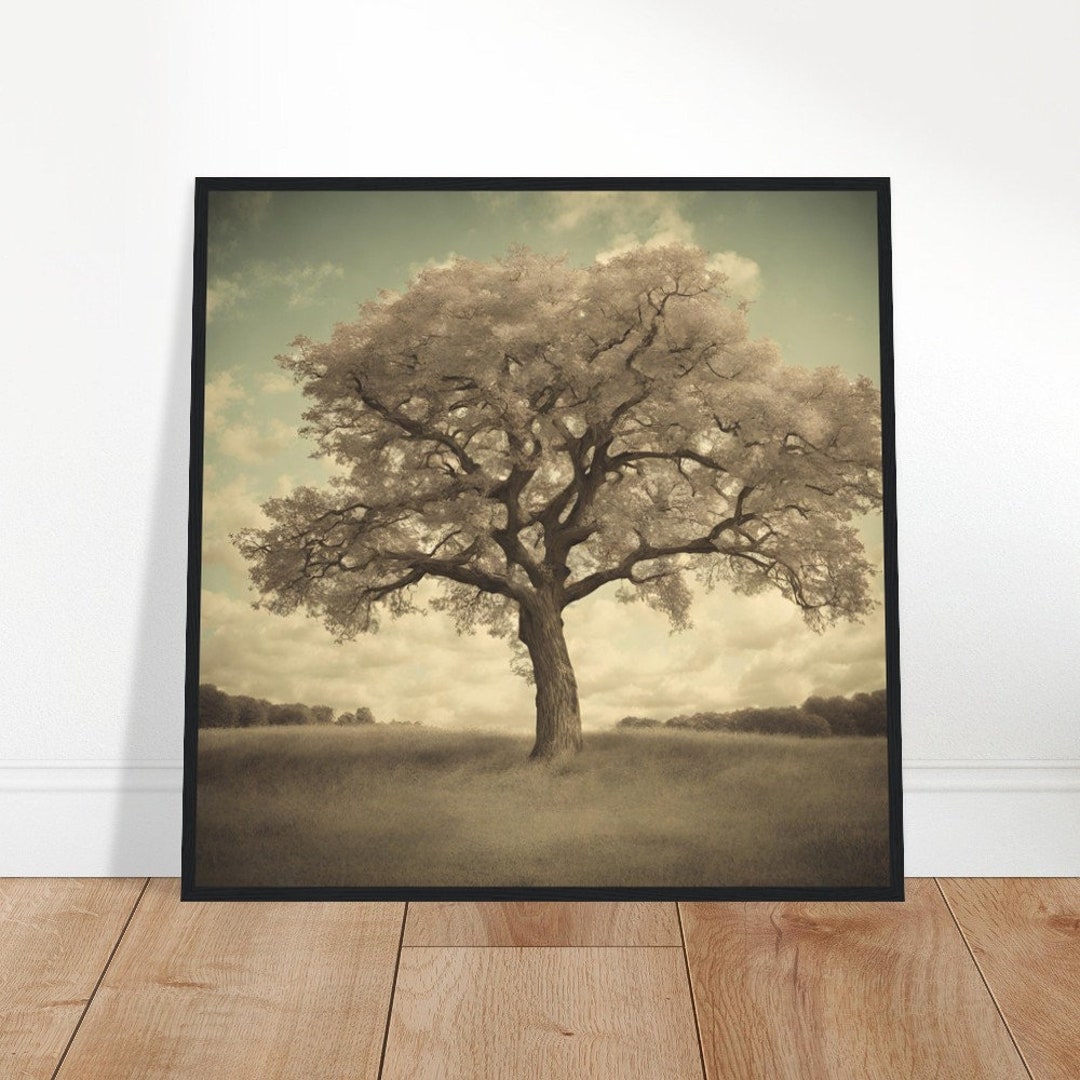 Tree Vintage Painting, Vintage Print, Vintage Wall Art, Poster Art ...