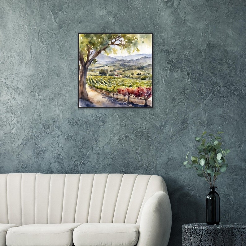 Napa Valley Art, Napa Valley Painting, Napa Valley Watercolor Art, Watercolor Painting, Watercolor Prints, Watercolor Drawing, Home Decor image 8