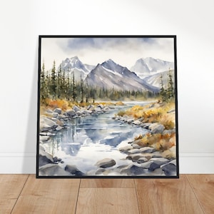 Gates of the Arctic National Park and Preserve, Gates of the Arctic Painting, Gates of the Arctic Watercolor Art, Watercolor Painting, Print