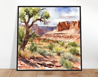 Canyonlands National Park Art, Canyonlands Painting, Canyonlands Watercolor Art, Watercolor Painting, Watercolor Prints, Watercolor Drawing