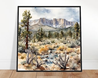 Great Basin National Park Art, Great Basin Painting, Great Basin Watercolor Art, Watercolor Painting, Watercolor Prints, Watercolor Drawing