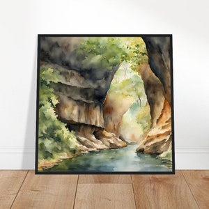 Mammoth Cave National Park Art, Mammoth Cave Painting, Mammoth Cave Watercolor Art, Watercolor Painting, Watercolor Prints, Watercolor