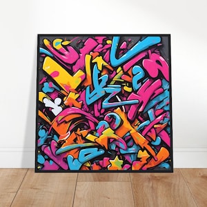 Graffiti Pop Art, Graffiti Painting, Modern Pop Art, Pop Art Painting, Pop Art Prints, Pop Art Drawing, Home Decor, Wall Art