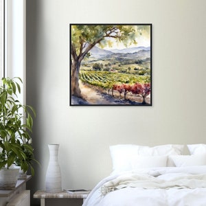 Napa Valley Art, Napa Valley Painting, Napa Valley Watercolor Art, Watercolor Painting, Watercolor Prints, Watercolor Drawing, Home Decor image 7