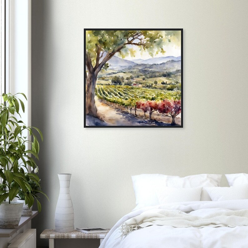 Napa Valley Art, Napa Valley Painting, Napa Valley Watercolor Art, Watercolor Painting, Watercolor Prints, Watercolor Drawing, Home Decor image 7
