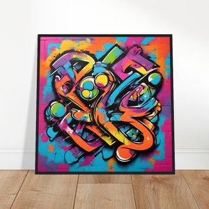 Graffiti Pop Art, Graffiti Painting, Vibrant Pop Art, Pop Art Painting, Pop Art Prints, Pop Art Drawing, Home Decor, Wall Art