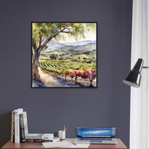Napa Valley Art, Napa Valley Painting, Napa Valley Watercolor Art, Watercolor Painting, Watercolor Prints, Watercolor Drawing, Home Decor image 5