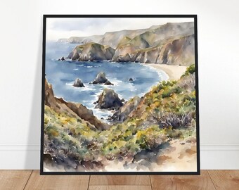 Channel Islands National Park Art, Channel Islands Painting, Channel Islands Watercolor Art, Watercolor Painting, Watercolor Prints, Print