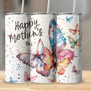 Mother&#39;s Day 20 oz Skinny Tumbler Sublimation Design Digital Download Only png Instant 20oz Skinny Tumbler Wrap Design