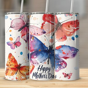 Mother&#39;s Day 20 oz Skinny Tumbler Sublimation Design Digital Download Only png Instant 20oz Skinny Tumbler Wrap Design