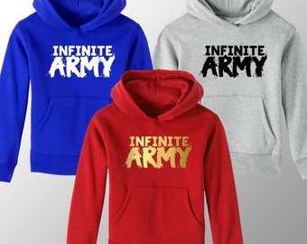 Infinite Army Kids Hoodie Youtuber Merch Infinite Lists Merch Gaming Gifts Birthday