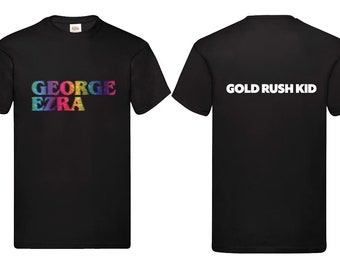 New George Ezra Gold Rush Kid T-shirt Kids Music Singer Tour Rainbow Tee Top gift unisex