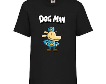 Kids Boy Girls Dog Man World Book Day Childrens Dogman School T-shirt boys shirt