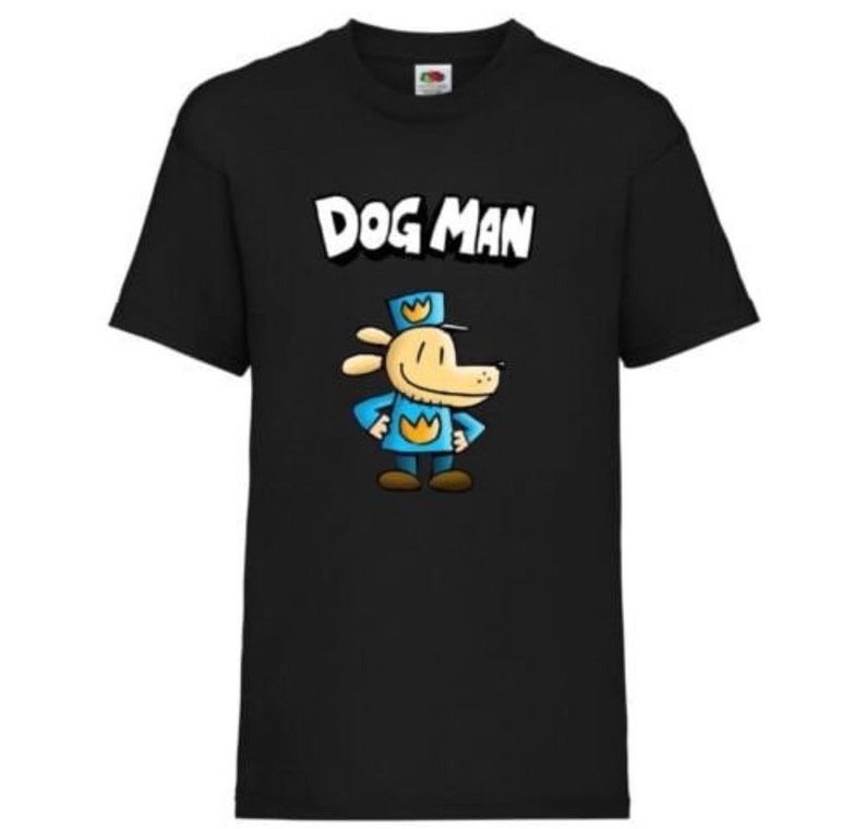 Kids Boy Girls Dog Man World Book Day Childrens Dogman School T-shirt boys shirt Bild 1