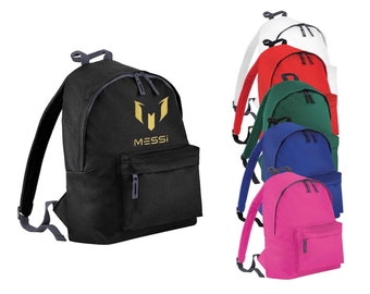 New Kids Messi GOAT Goldprint Bag Backpack Rucksack Nursery School Gift