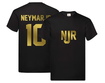 Neymar Junior Number 10 NJR T-shirt Kids Unisex Football Gift