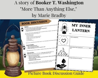 Booker T Washington Biography Read Aloud Discussion Guide Elementary and Homeschool Nonfiction Read Aloud Guide