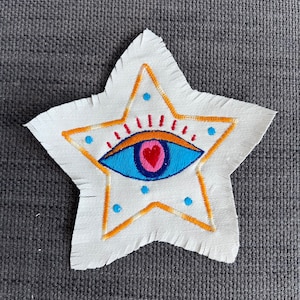 Evil eye machine embroidery design, evil eye embroidery patch, eye embroidery design