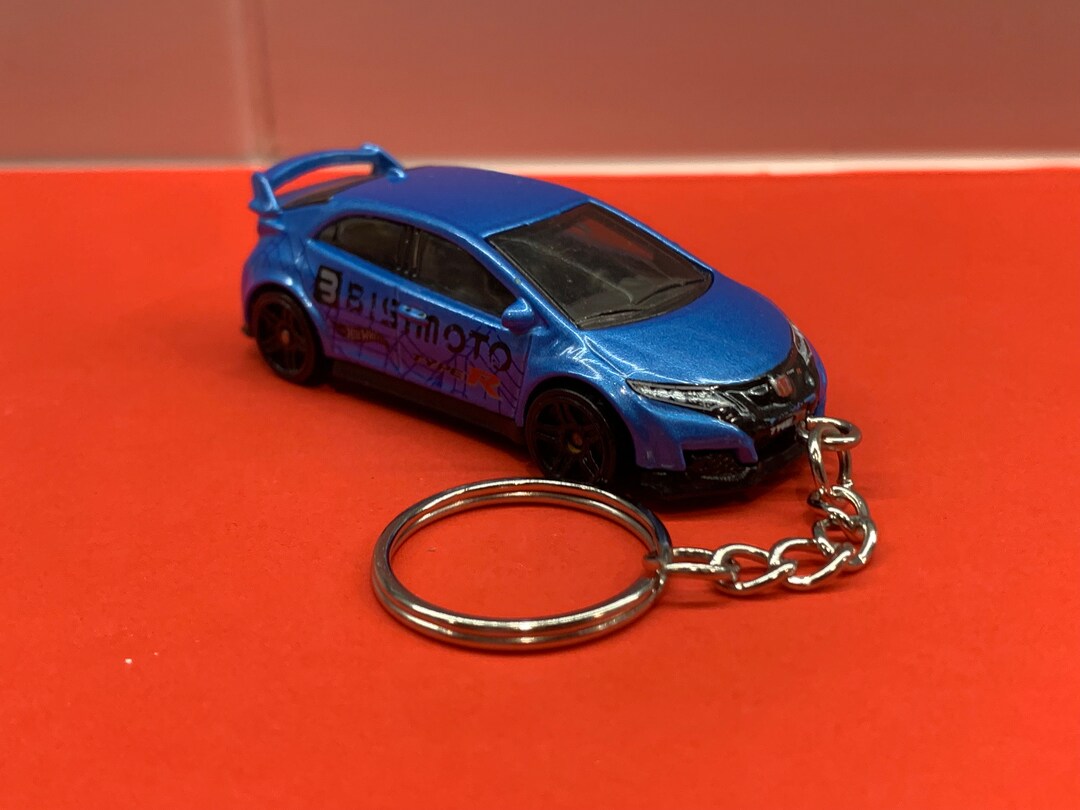 Hot Wheels 16 Honda Civic Type R Keychain - Etsy