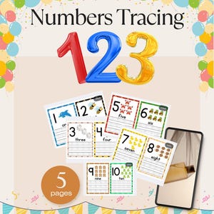 Numbers Tracing 1-10