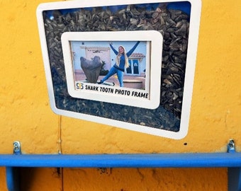 4x6 Shark Tooth Picture Frame Custom Shark Tooth Shadow Box – Display Your Treasures!
