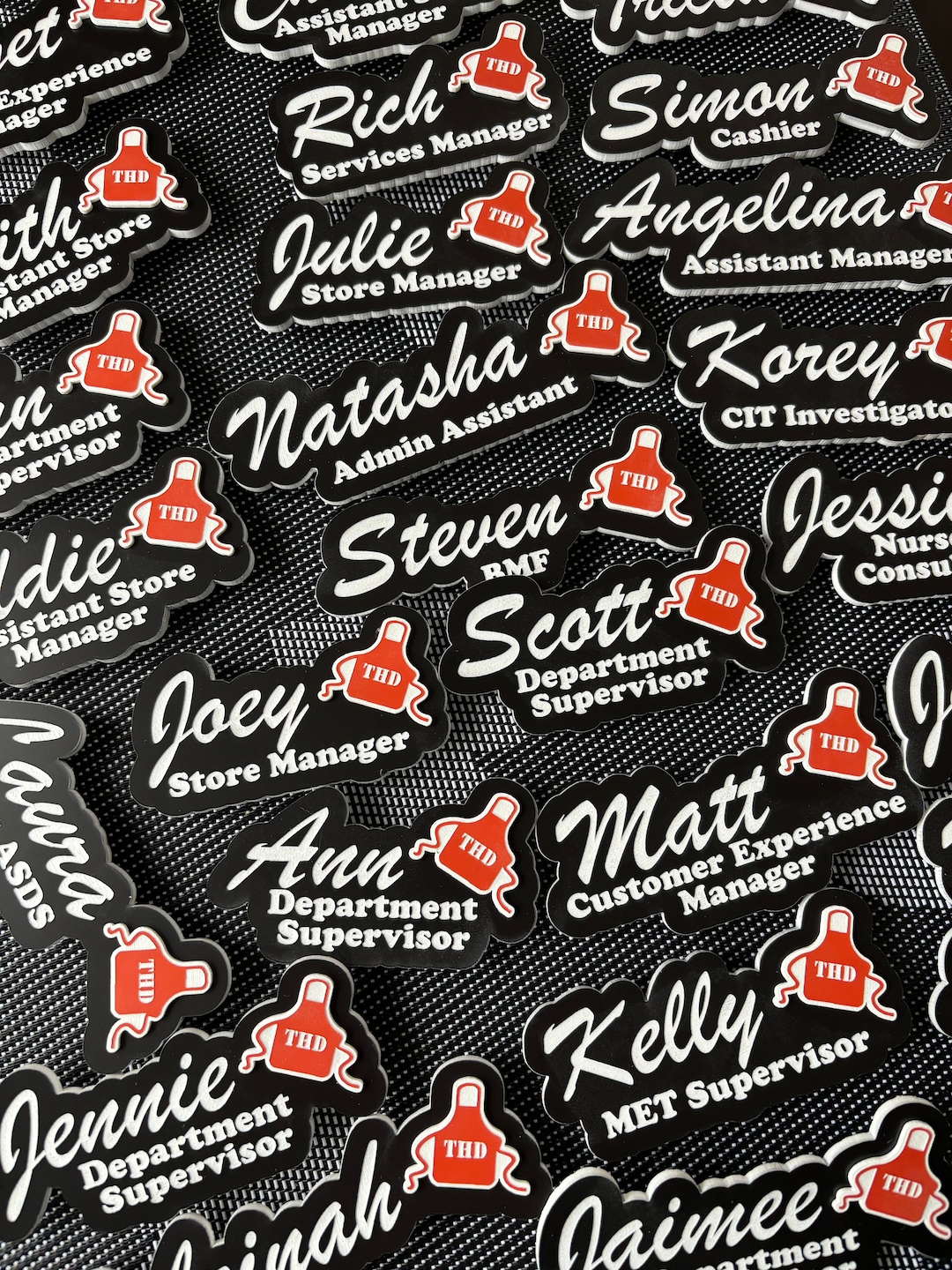 THD Inspired Personalized Nametags - Etsy