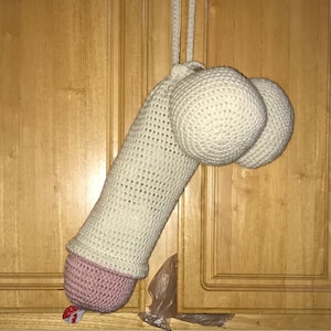 Crochet pattern Dick bag Grocery Bag Dispenser