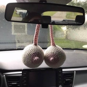 Boob car mirror hanger deals