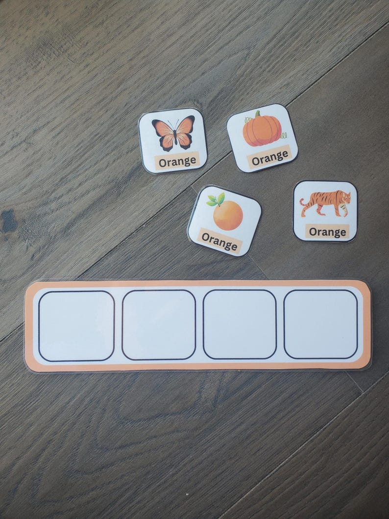 Color Sorting Activity: Matching Game (digital Download) - Etsy