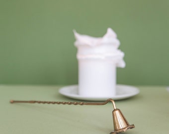 Brass Candle Snuffer with Twisted Handle