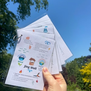 Tarjetas didácticas PDF de puntos Shu