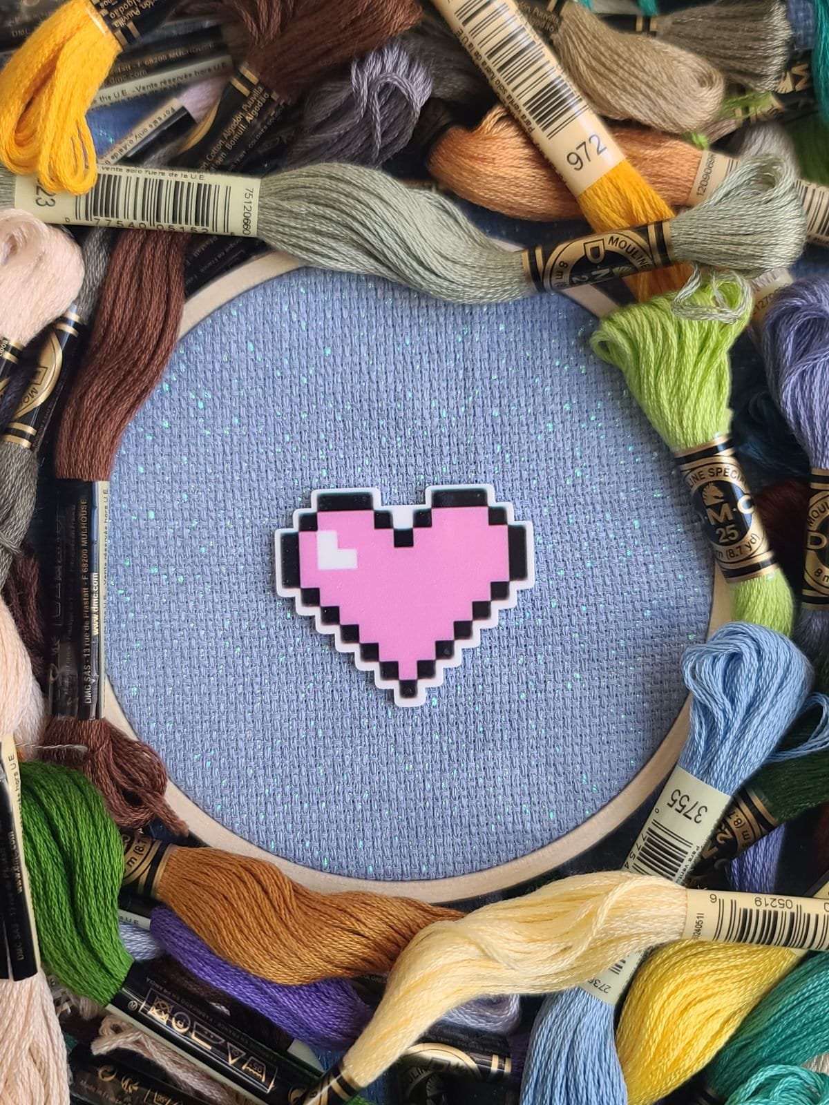 8 Bit Needle 8 Bit Love Needle Minder - Etsy