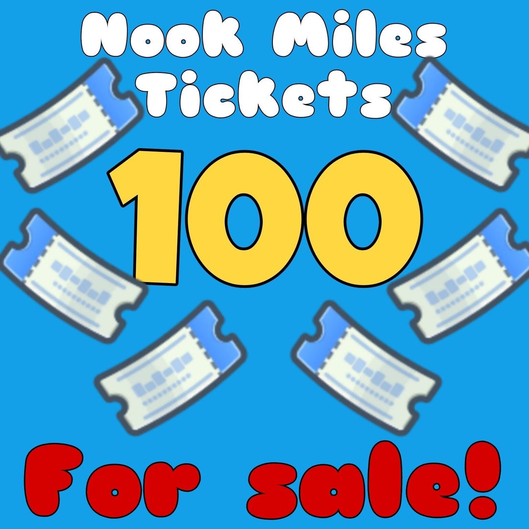 ACNH Nook Miles Tickets 100 Etsy acnh-nook-miles-tickets-100-etsy