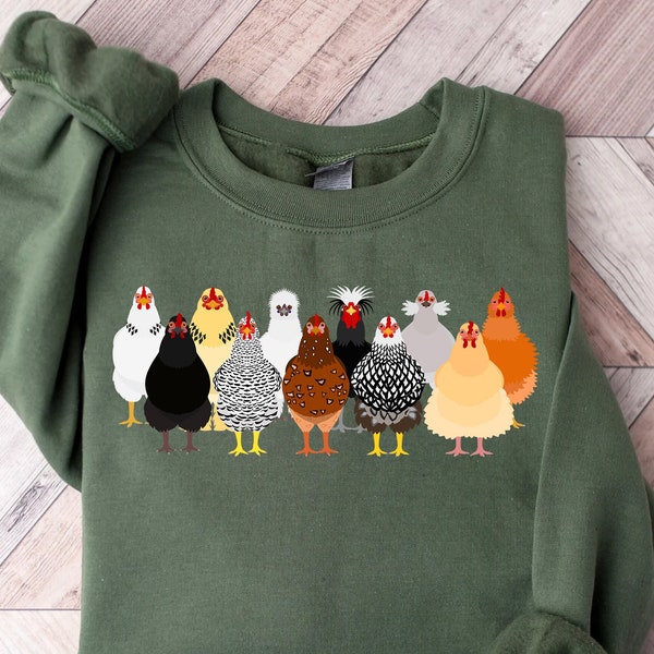 Chicken PNG Instand Download, Mothers Day Chicken PNG, Women Chicken Sweatshirt, Love Chickens, Animal Sweatshirt, Funny Farmer Farm Hoodie