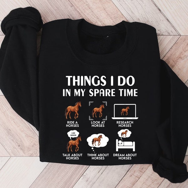 Things I Do in My Spare Time PNG Clip Art Instand Download, Jockey Gift, Horse Lover Shirt,Riding Horse Shirt,Gift for Horse Lover,Horse PNG