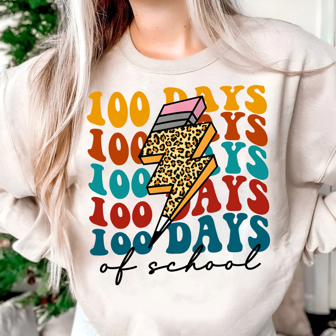 100 Days of School Png Instand Download, Happy 100 Days of School Png ...
