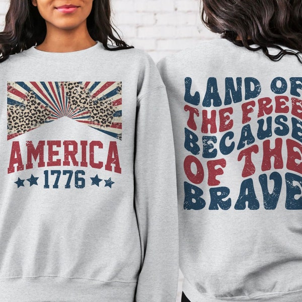 America Land Of The Free Because Of The Brave Png Instant Download, Fourth Of July Png, 4th Of July Png, Independence Day Png, America Png